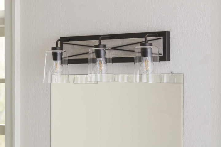 Progress Briarwood P300231-143 Bath Vanity Light 25 in. wide - Graphite
