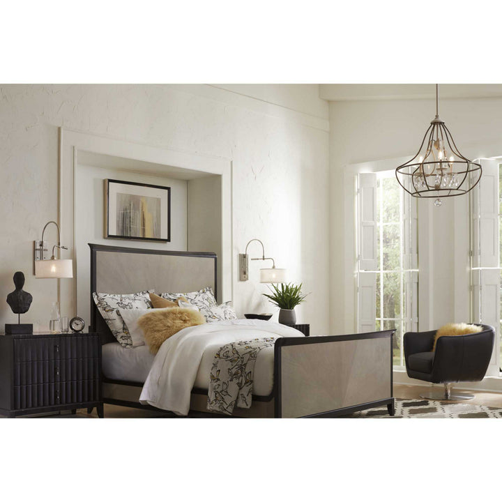Progress Lighting P710045-009 Kempsey One Light Swing Arm Wall Bracket Lamp Pewter, Nickel, Silver