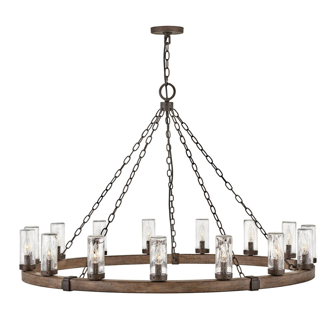 Hinkley Lighting 29209SQ  Sawyer Outdoor Sequoia