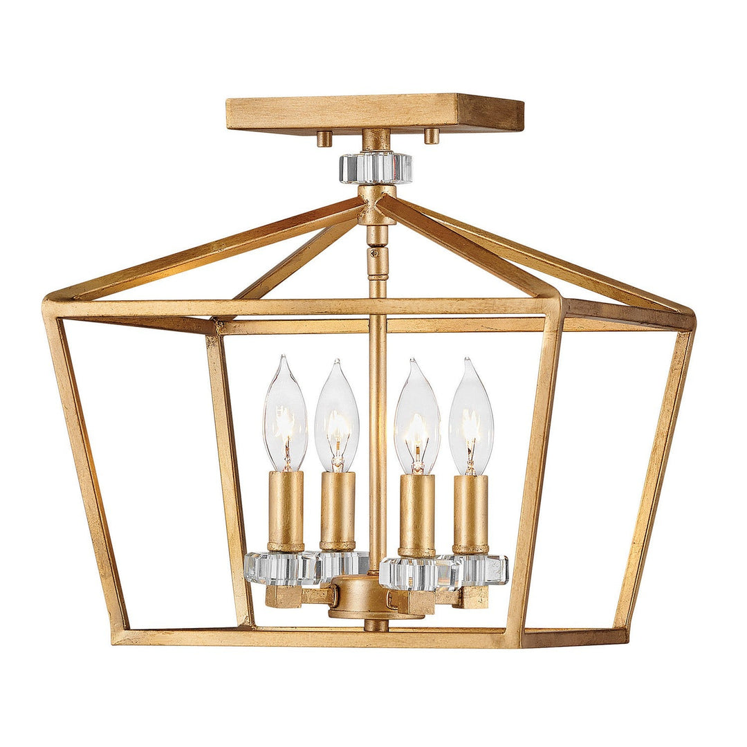 Hinkley Stinson 3533DA Ceiling Light - Distressed Brass
