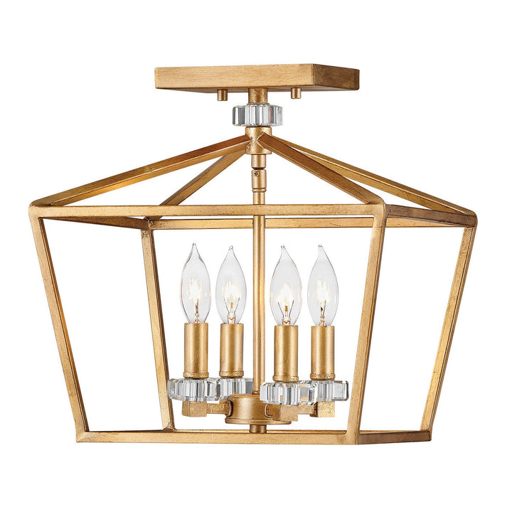 Hinkley Stinson 3533DA Ceiling Light - Distressed Brass