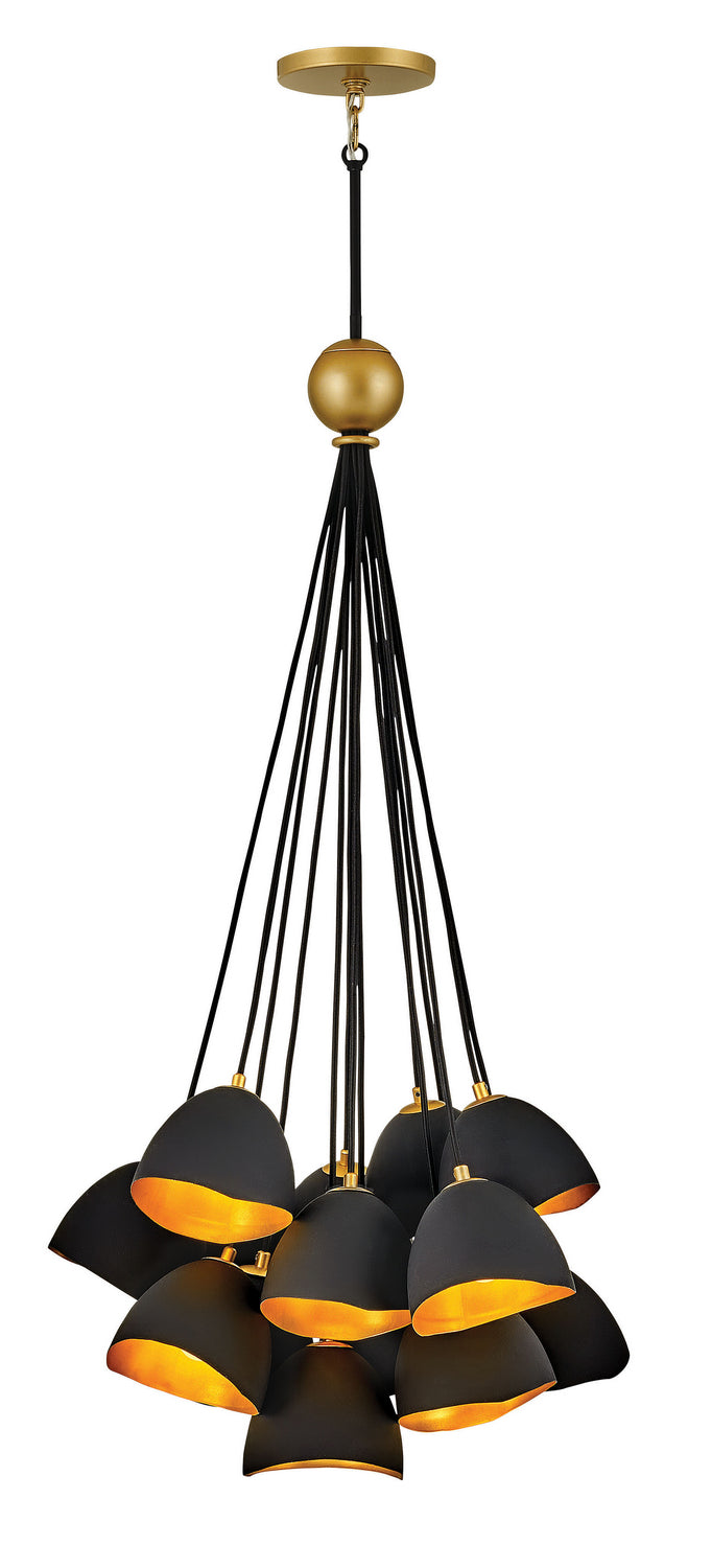 Hinkley Nula 35906SHB Chandelier Light - Shell Black