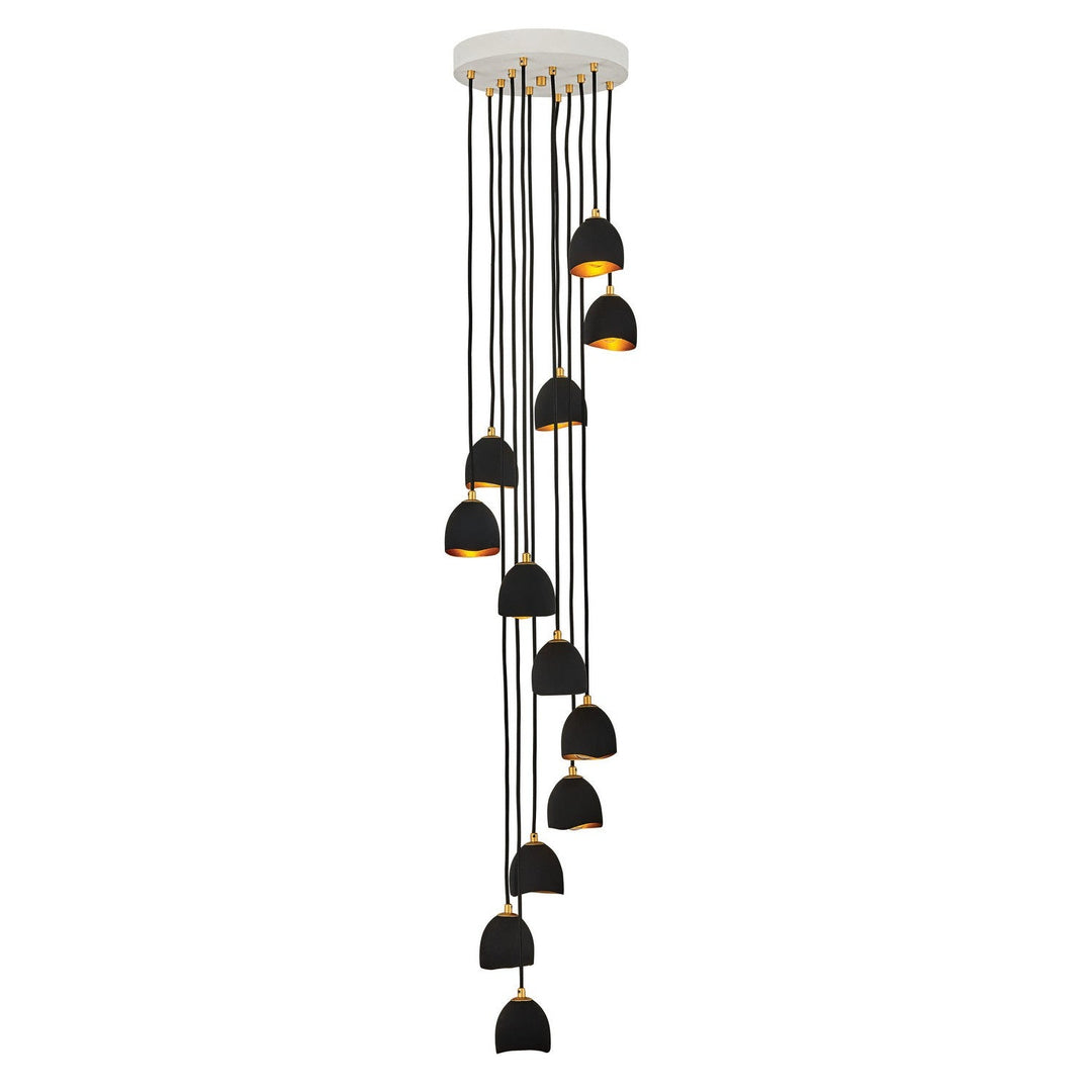 Hinkley Nula 35908SHB Chandelier Light - Shell Black