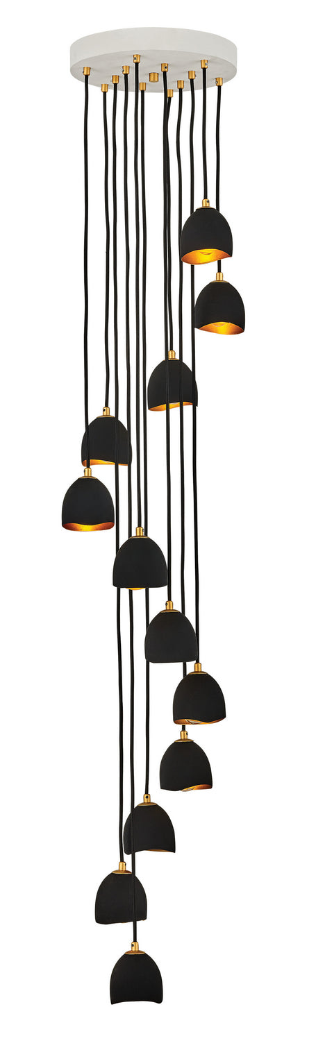 Hinkley Nula 35908SHB Chandelier Light - Shell Black