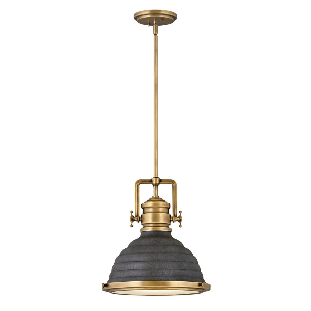 Hinkley Keating 4697HB-DZ Pendant Light - Heritage Brass with Aged Zinc accents