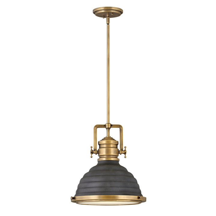 Hinkley Keating 4697HB-DZ Pendant Light - Heritage Brass with Aged Zinc accents