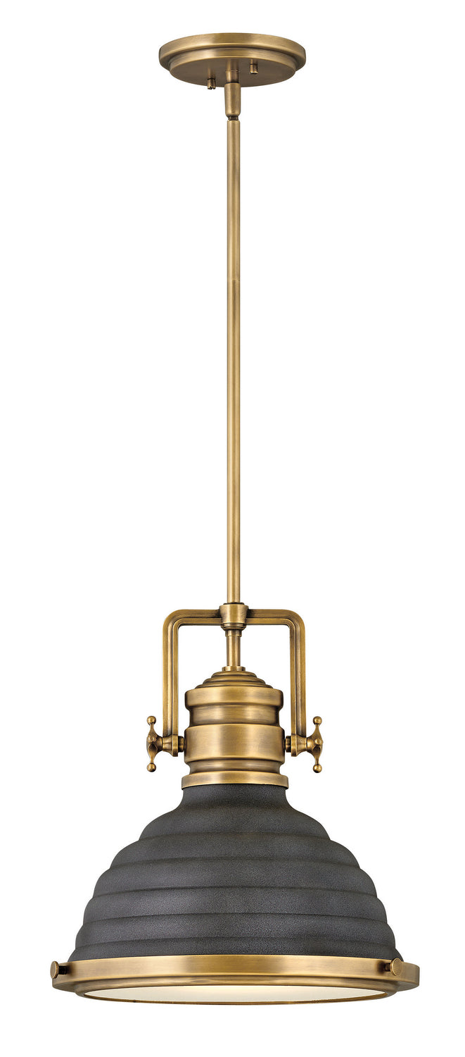 Hinkley Keating 4697HB-DZ Pendant Light - Heritage Brass with Aged Zinc accents