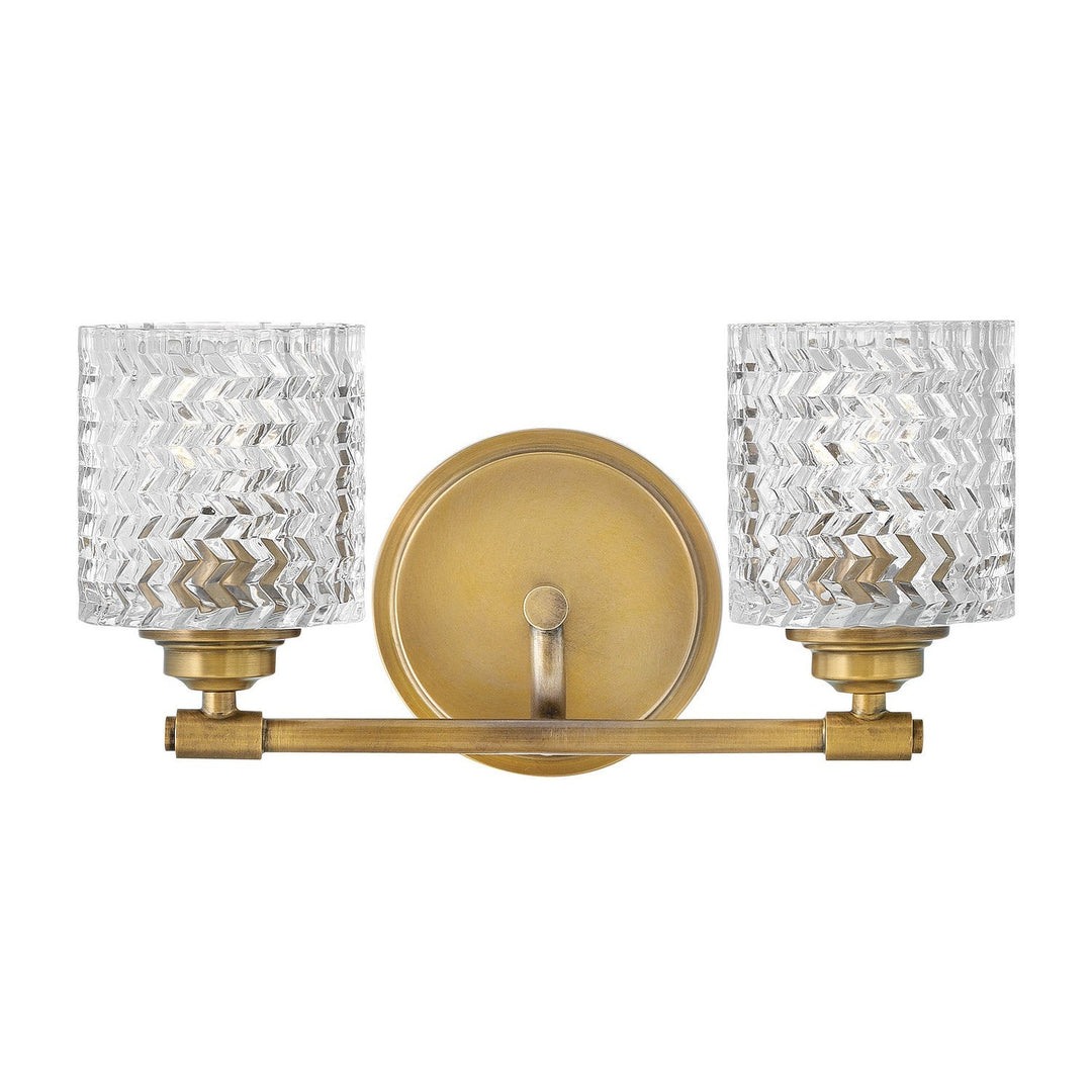 Hinkley Elle 5042HB Bath Vanity Light 15 in. wide - Heritage Brass