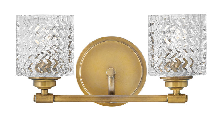 Hinkley Elle 5042HB Bath Vanity Light 15 in. wide - Heritage Brass