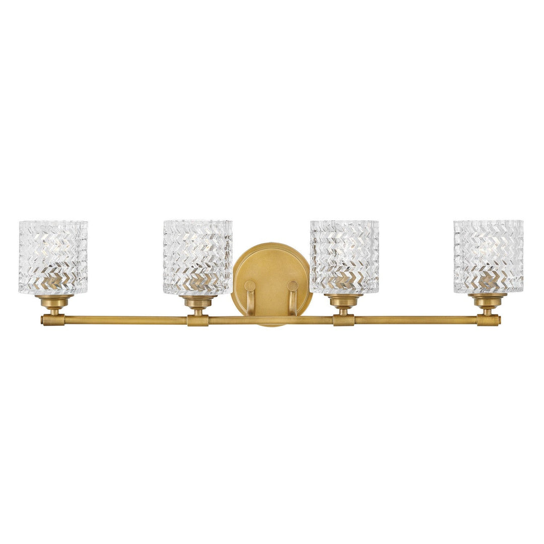 Hinkley Elle 5044HB Bath Vanity Light 32 in. wide - Heritage Brass