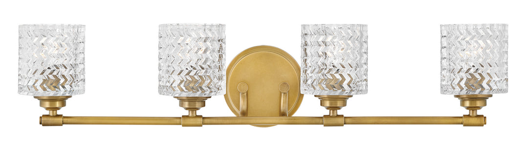 Hinkley Elle 5044HB Bath Vanity Light 32 in. wide - Heritage Brass