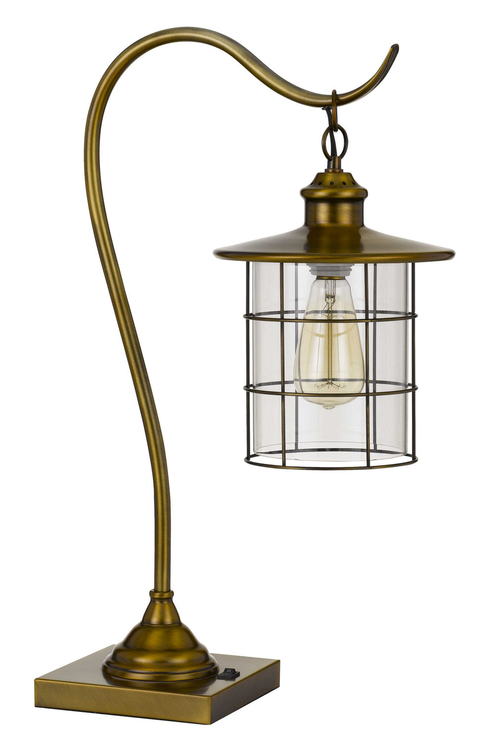 Cal Lighting BO-2668DK-BAB Silverton One Light Desk Lamp Lamp Brass - Antique