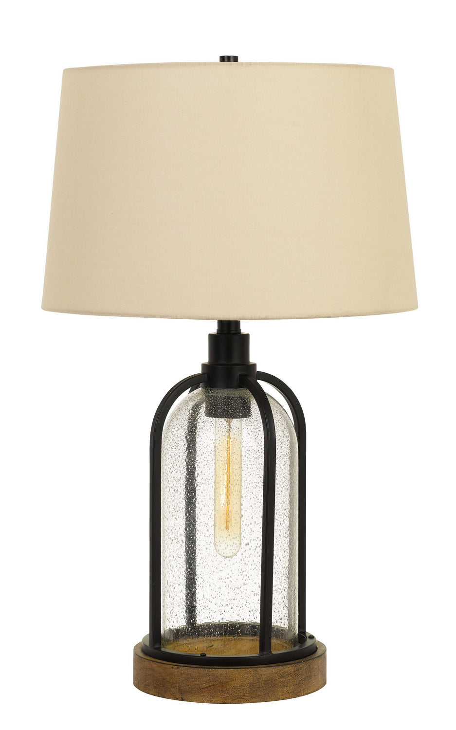 Cal Lighting BO-2840TB Ciney Two Light Table Lamp Lamp Black