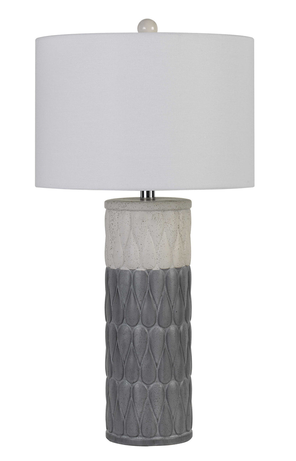 Cal Lighting BO-2847TB-2 Voula Two Light Table Lamp Lamp Gray