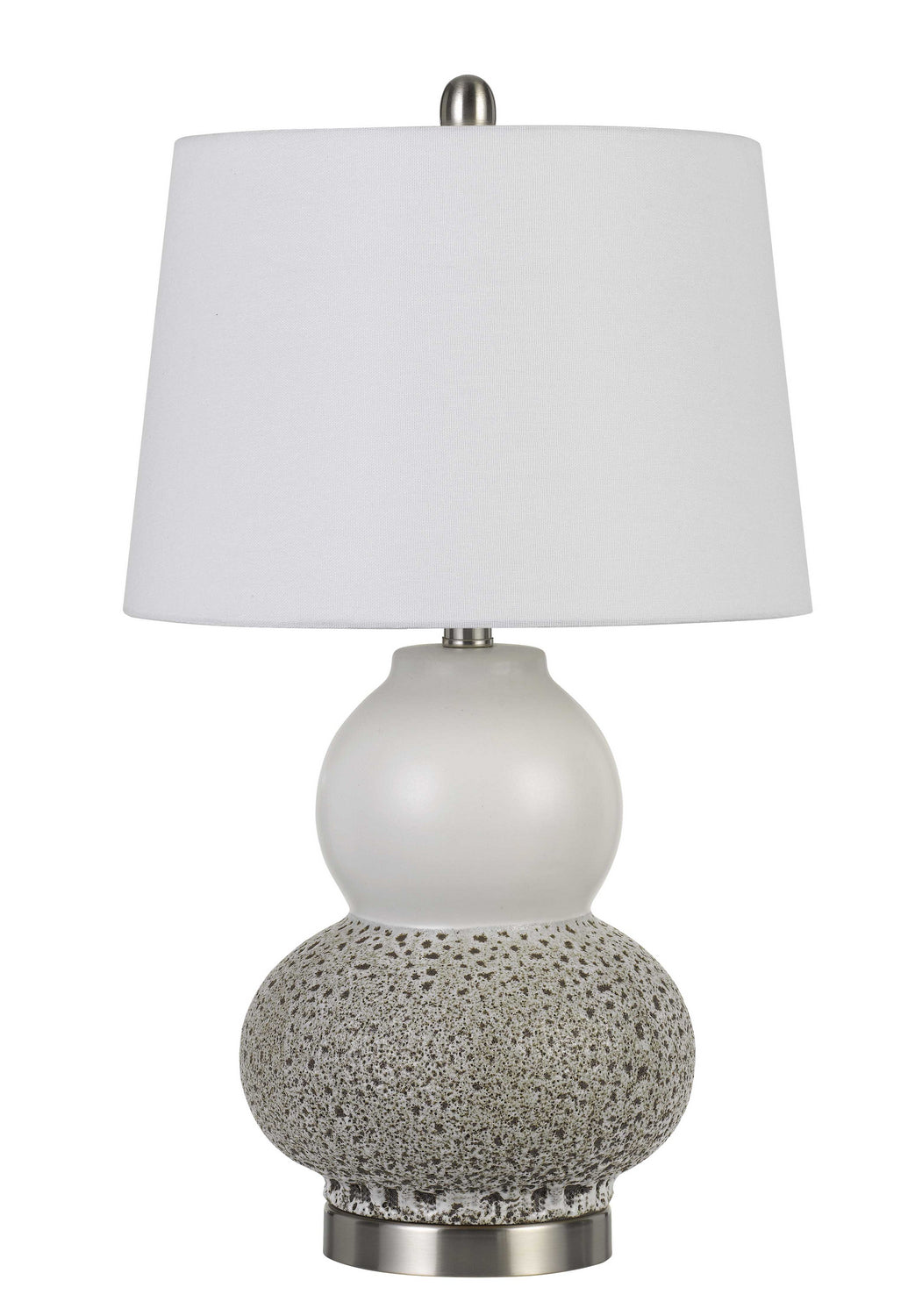 Cal Lighting BO-2849TB-2 Aigio Two Light Table Lamp Lamp Gray