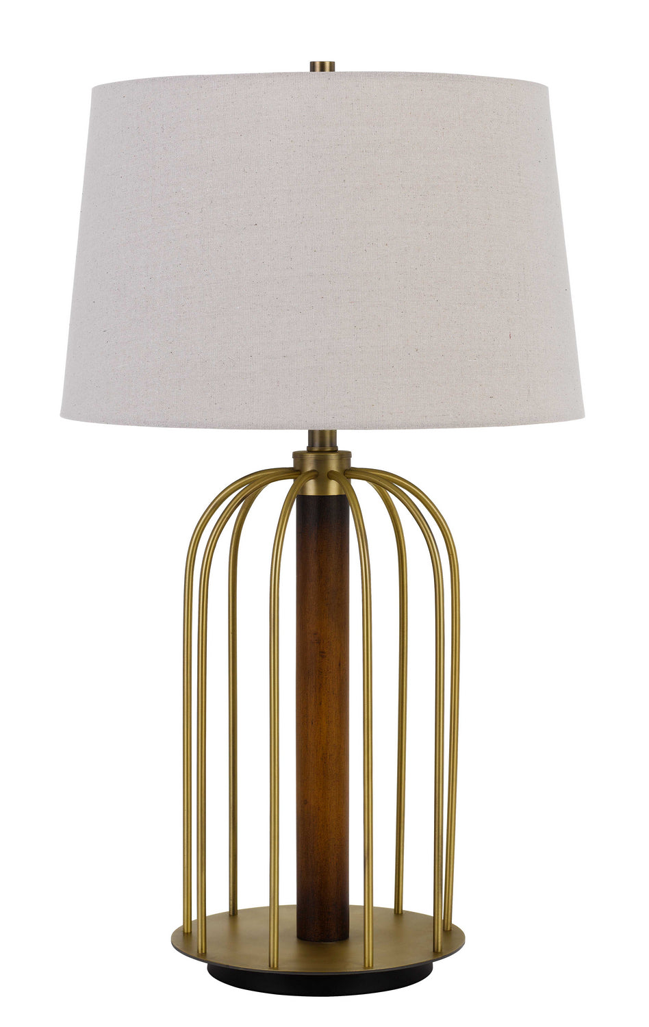 Cal Lighting BO-2860TB Sevran One Light Table Lamp Lamp Brass