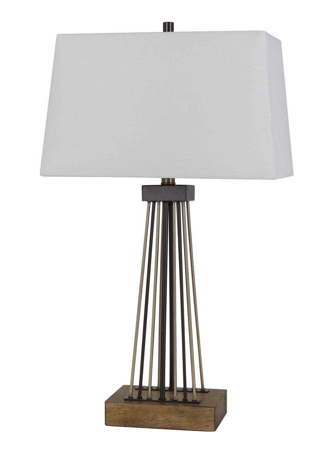 Cal Lighting BO-2870TB Basilica One Light Table Lamp Lamp Brass