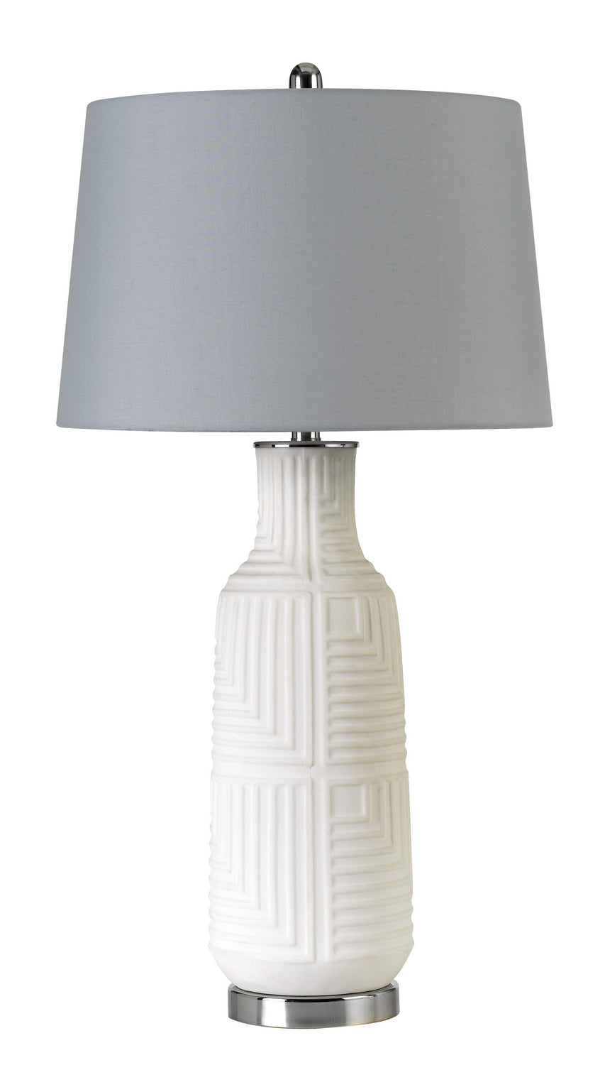 Cal Lighting BO-2878TB Fiumicino One Light Table Lamp Lamp White