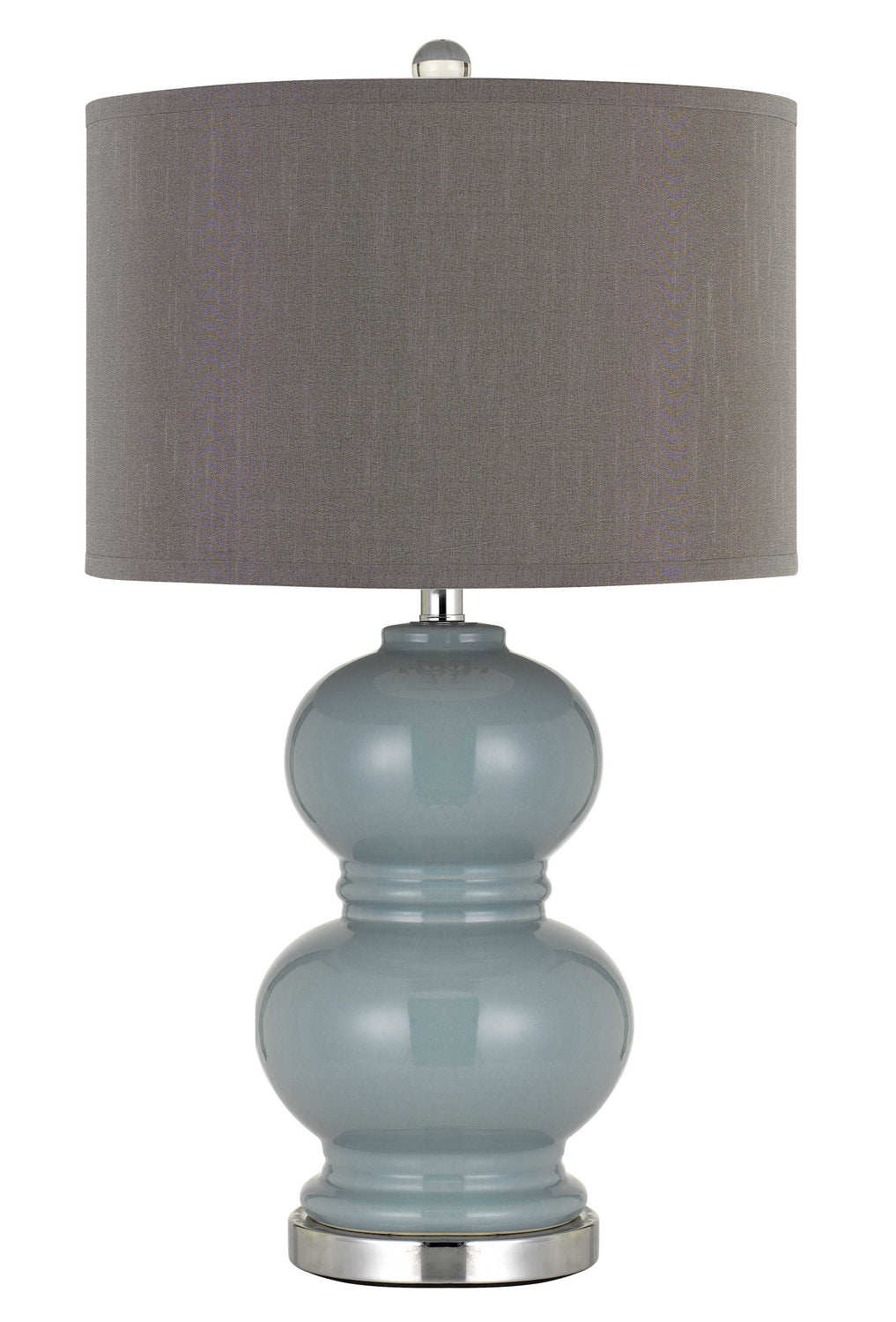 Cal Lighting BO-2884TB-2-BLU Bergamo Two Light Table Lamp Lamp Bronze / Dark