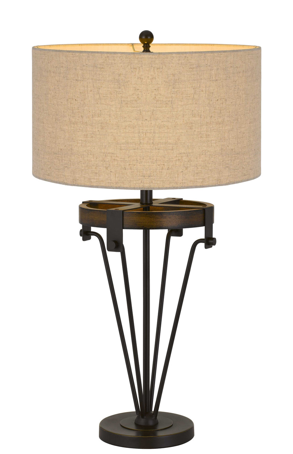 Cal Lighting BO-2888TB Kircaldy One Light Table Lamp Lamp Black