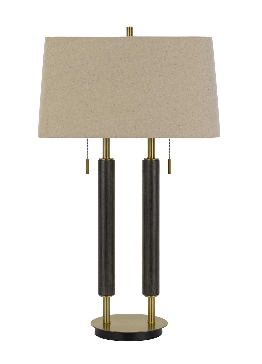 Cal Lighting BO-2893DK Avellino Two Light Desk Lamp Lamp Brass - Antique