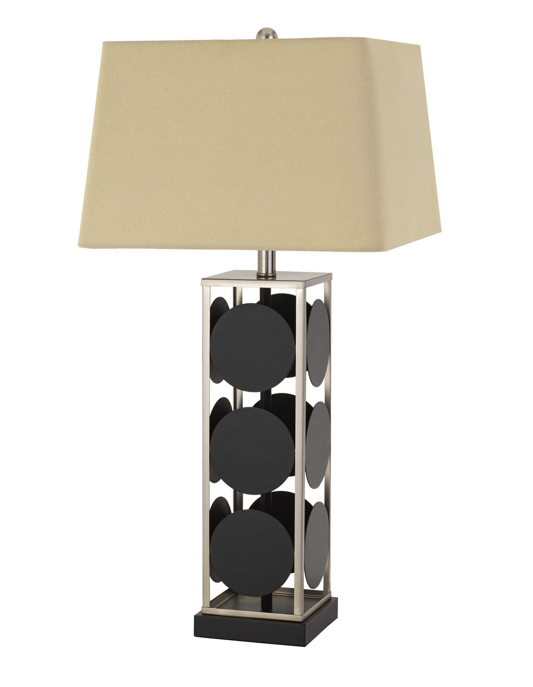 Cal Lighting BO-2897TB Hanson One Light Table Lamp Lamp Black