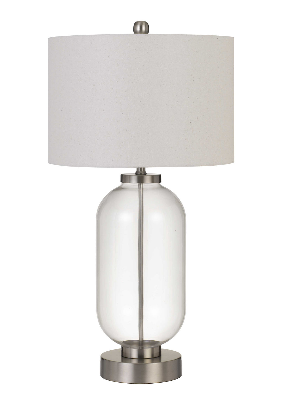 Cal Lighting BO-2905TB-BS Sycamore One Light Table Lamp Lamp Pewter, Nickel, Silver