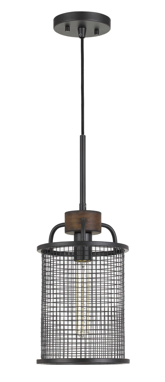 Cal Aberdeen FX-3720-1 Pendant Light - Bronze/Wood