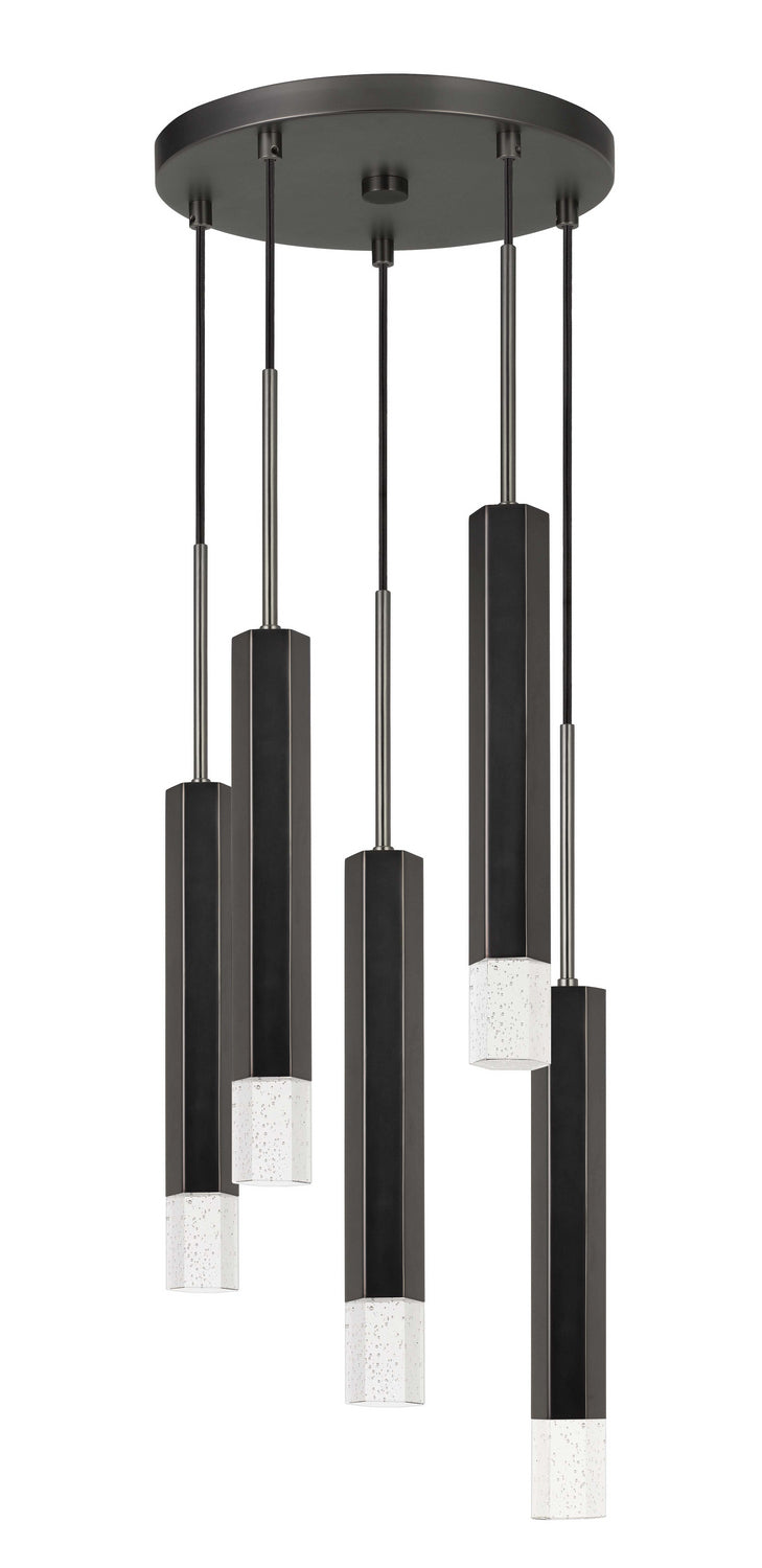 Cal Led Pendant FX-3723-5P-GM Pendant Light - Gun Metal