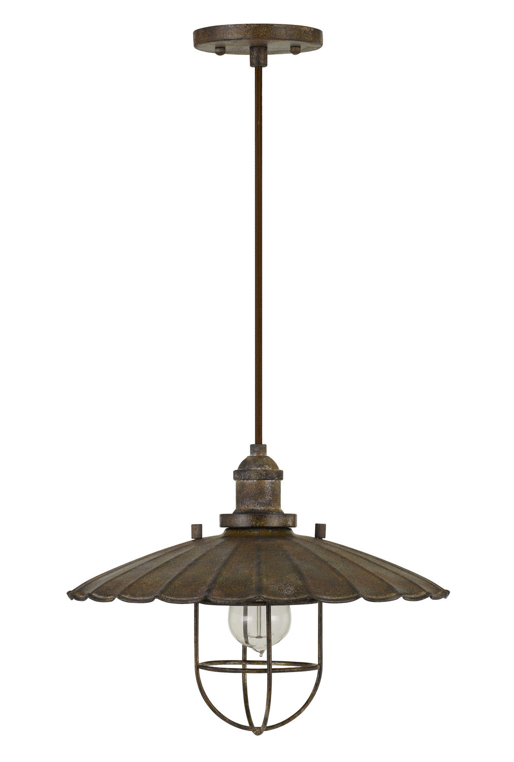 Cal Olive FX-3725-1P Pendant Light - Rust