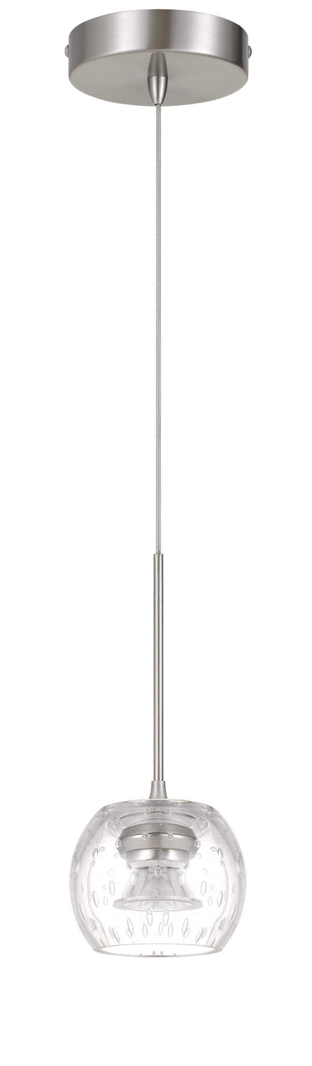 Cal Ithaca UP-1123 Pendant Light - Brushed Steel