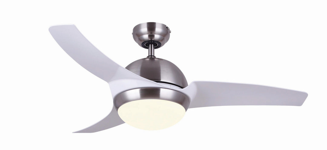 Canarm  CF42MOT3BNW Ceiling Fan 42 - Brushed Nickel/White