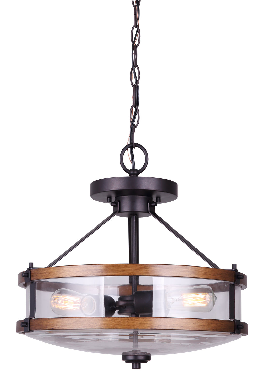 Canarm  ICH740A03RBB-D Ceiling Light - Orb/Brushed Wood