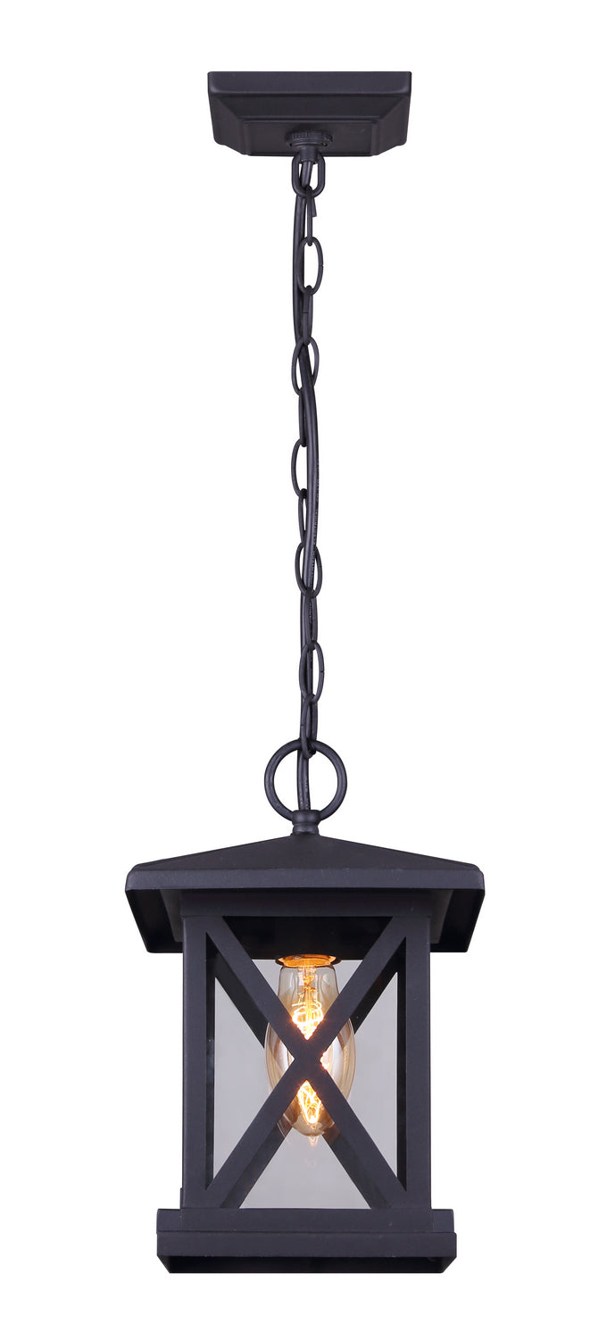 Canarm Lighting IOL399BK Elm One Light Outdoor Pendant Outdoor Black