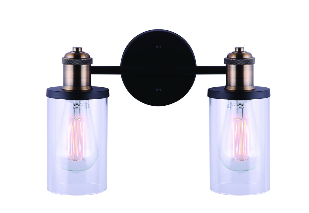 Canarm  IVL745A02BKG Bath Vanity Light 13 in. wide - Black/Gold
