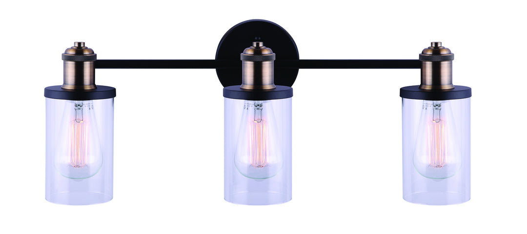 Canarm  IVL745A03BKG Bath Vanity Light 23 in. wide - Black/Gold