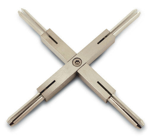 Stone Lighting MSCNXSN  X-Connector Track Light Pewter, Nickel, Silver