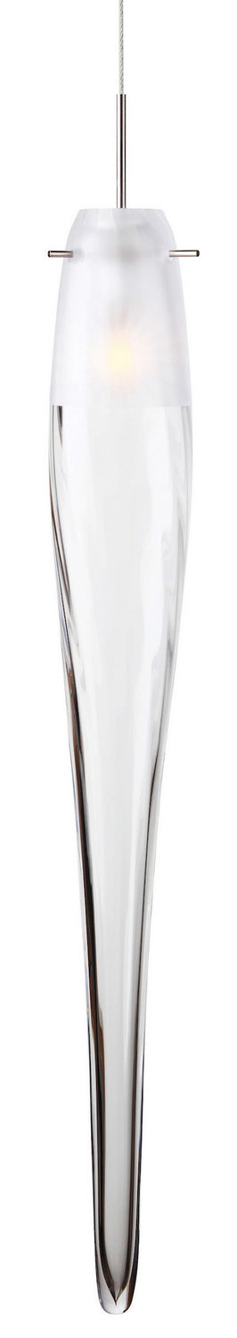 Stone Lighting PD105CRPNL2J Ice One Light Pendant Track Light Polished Nickel