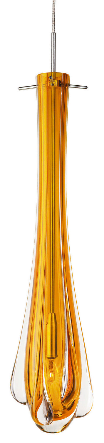 Stone Lighting PD110AMPNX2C Dew Drop One Light Pendant Track Light Polished Nickel