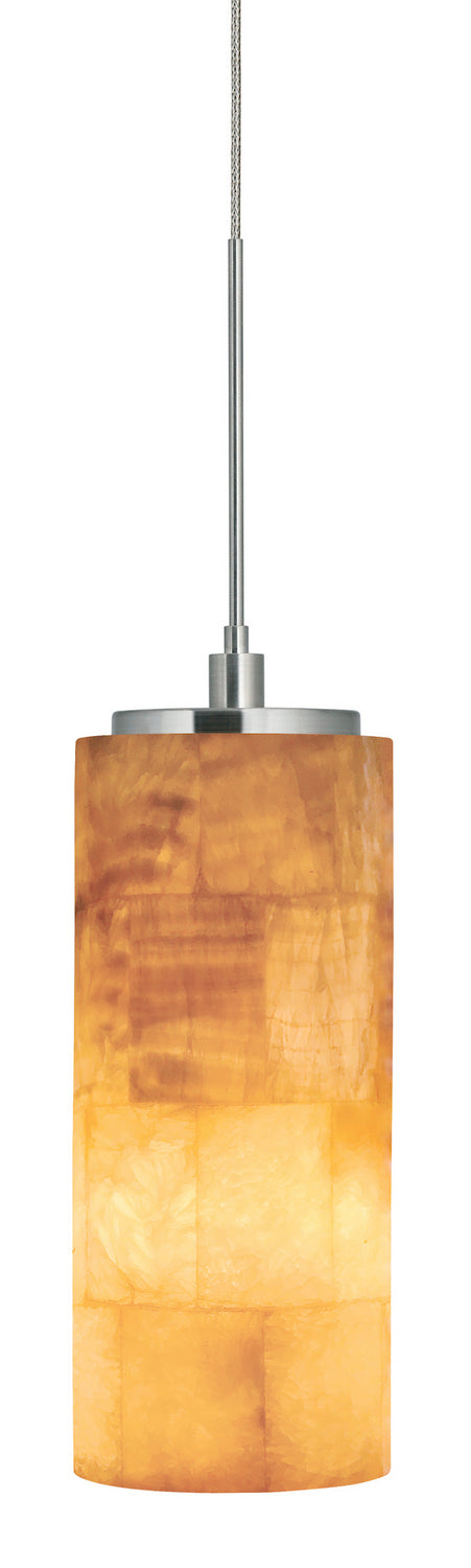 Stone Lighting PD132ONMSPNX2J Onyx One Light Pendant Track Light Polished Nickel