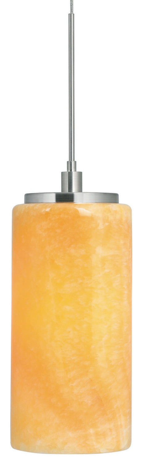 Stone Lighting PD132ONPNL3C Onyx Led Pendant Track Light Polished Nickel