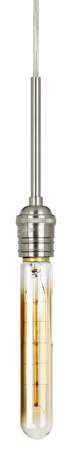 Stone Lighting PD157ASNLA12M Retro Tubular Led Pendant Track Light Pewter, Nickel, Silver