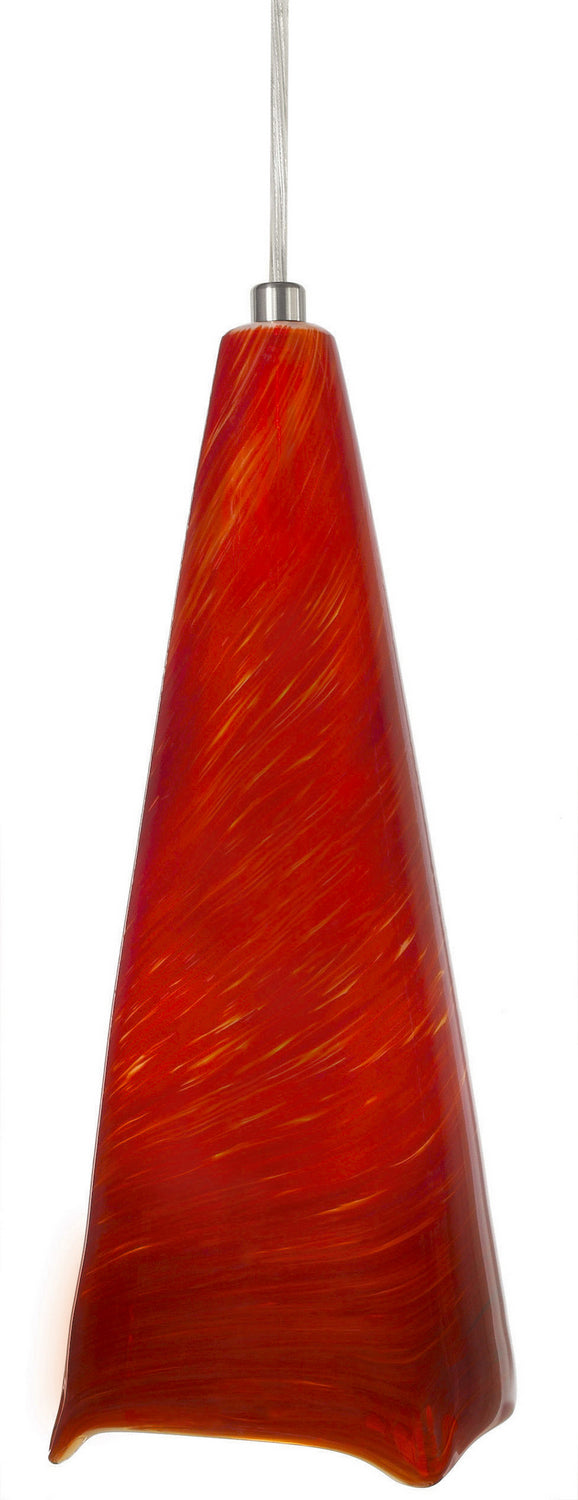 Stone Lighting PD167RDPNMB6M Swirl One Light Pendant Track Light Polished Nickel