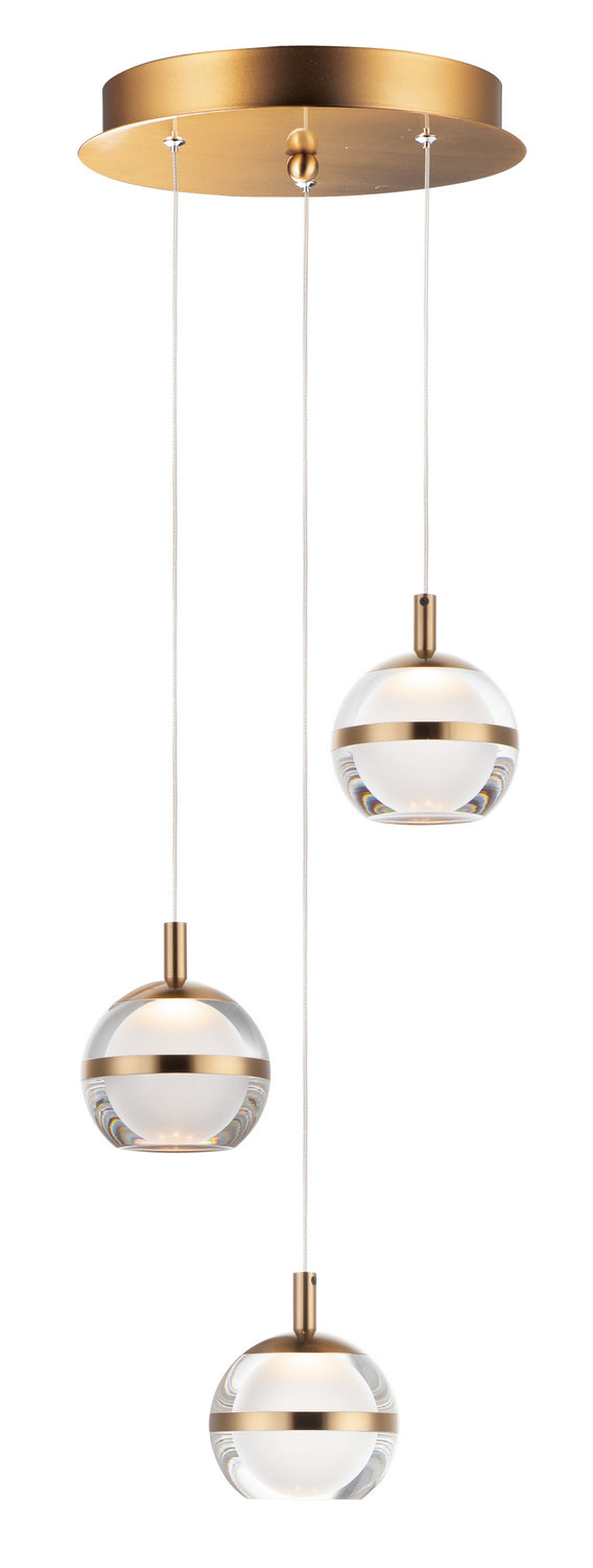 ET2 by Maxim Swank E24593-93NAB Pendant Light - Natural Aged Brass