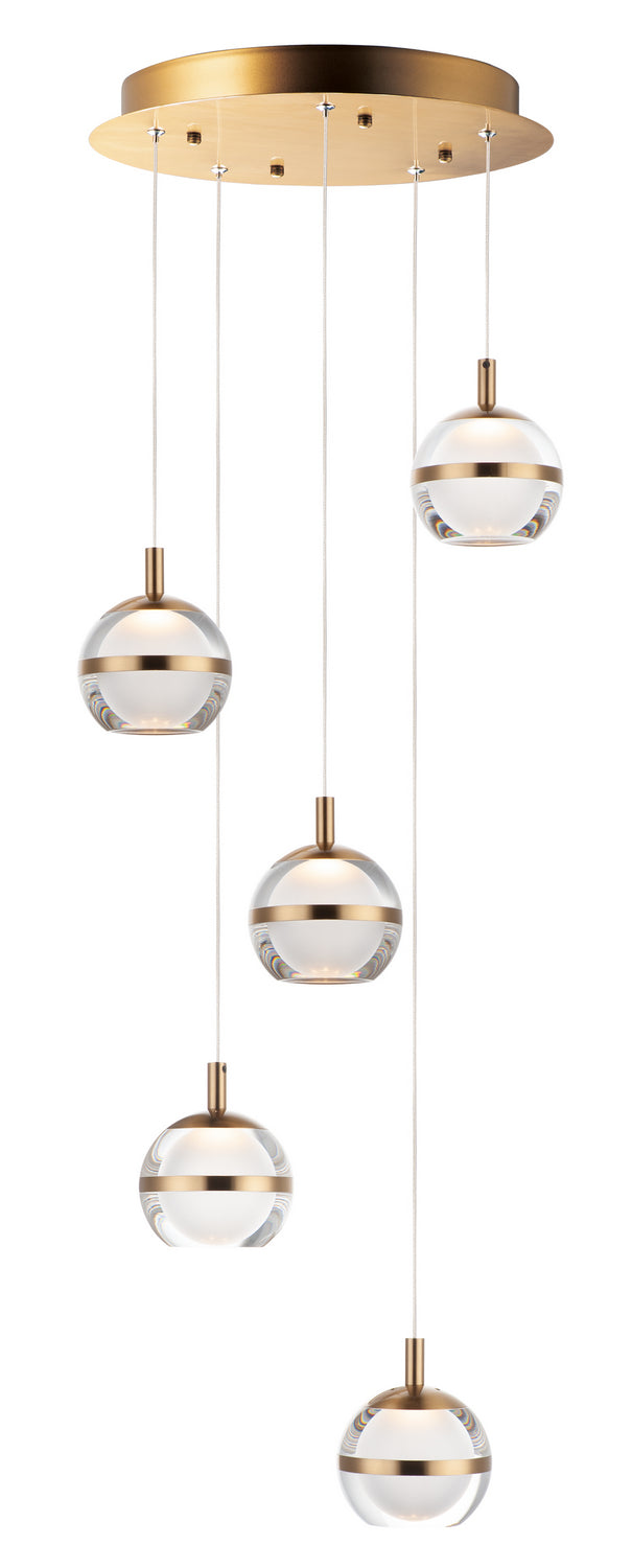 ET2 by Maxim Swank E24595-93NAB Pendant Light - Natural Aged Brass