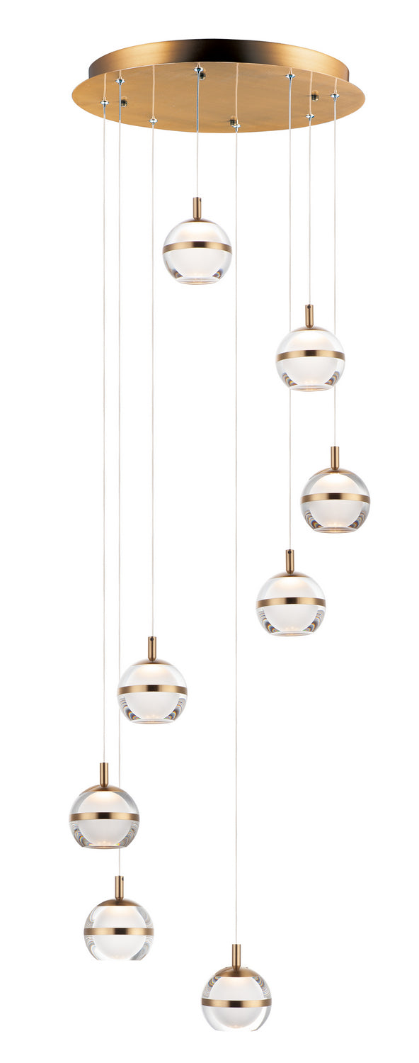 ET2 by Maxim Swank E24598-93NAB Pendant Light - Natural Aged Brass