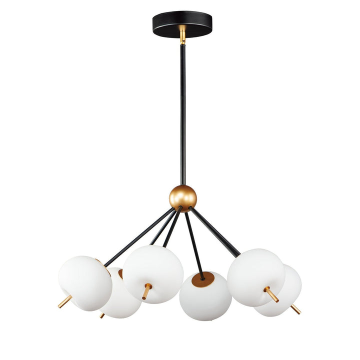 ET2 by Maxim Quest E25116-92BKGLD Chandelier Light - Black / Gold