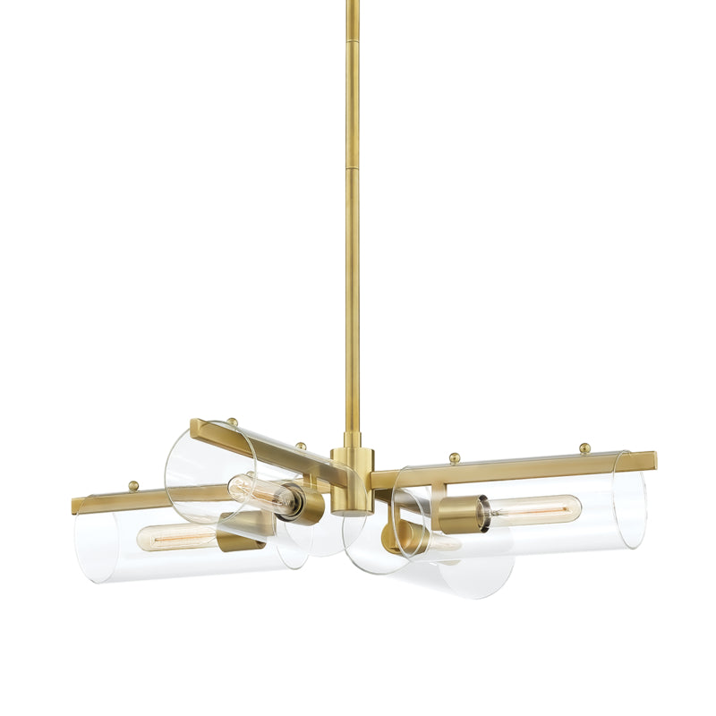 Mitzi Ariel H326804-AGB Chandelier Light - Aged Brass