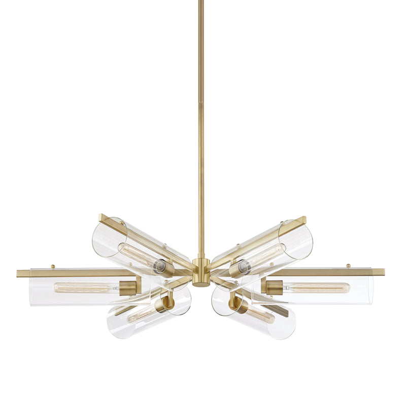 Mitzi Ariel H326806-AGB Chandelier Light - Aged Brass