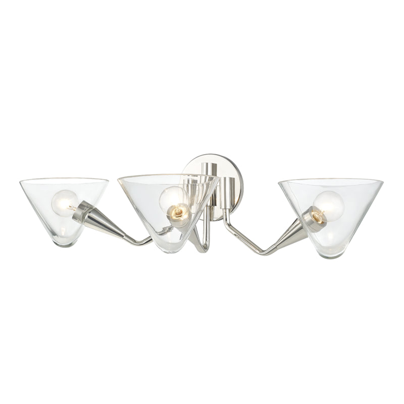 Mitzi Isabella H327103-PN Bath Vanity Light 24 in. wide - Polished Nickel